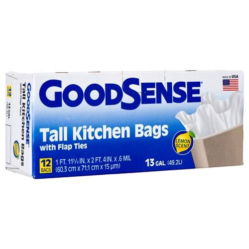 GoodSense FlapTies Tall Kitchen Bags Spring Scent 12 szt. Worki na