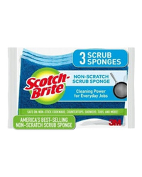 Scotch- Brite Non- Scratch Scrub Sponge 3 szt. - Gąbka do czyszczenia
