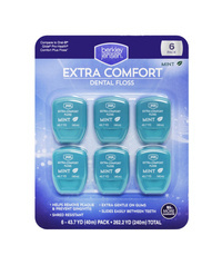 Berkley Jensen Extra Comfort Dental Floss 6 x 40 m - Zestaw nici dentystycznych