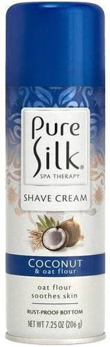 Pure Silk Coconut & Oat Flour 206 g - Krem do golenia dla kobiet