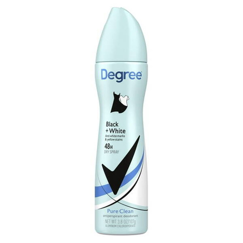 Degree Black+ White Pure Clean 107 g - Dezodorant dla kobiet