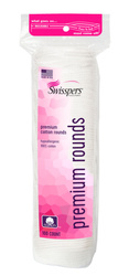 Swisspers Premium Cotton Rounds 100 szt. - Hipoalergiczne płatki kosmetyczne
