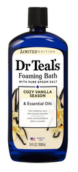 Dr Teal's Foaming Bath with Pure Epsom Salt Cozy Vanilla Season & Essential Oils 1000 ml - Płyn do kąpieli