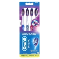 Oral-B Pro-Flex Stain Eraser Soft 4 szt. - Zestaw manualnych szczoteczek do zębów