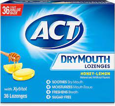 ACT Dry Mouth Honey-Lemon 36 szt.- Pastylki odświeżające oddech