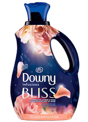 Downy Infusions Bliss Sparkling Amber & Rose 1,92 l 96 płukań - Płyn do płukania i zmiękczania tkanin