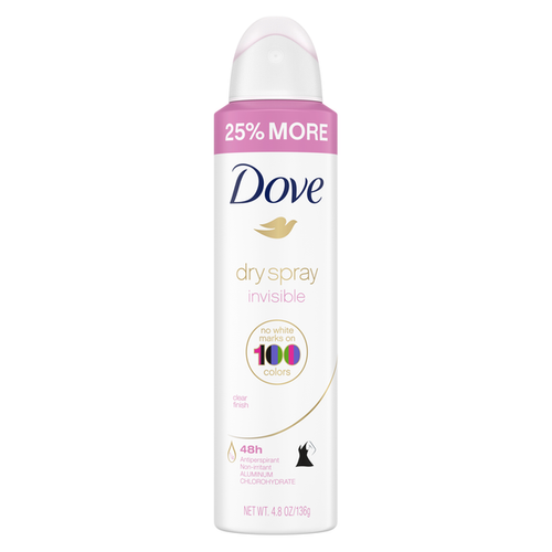 Dove Dry Spray Invisible  136 g - Antyperspirant w sprayu dla kobie