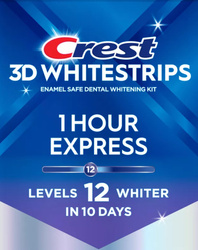 Crest 3D Whitestrips 1 Hour Express 2 szt. - Paski wybielające do zębów