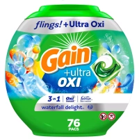 Gain Flings + Ultra OXI 42 szt. - Kapsułki żelowe do prania