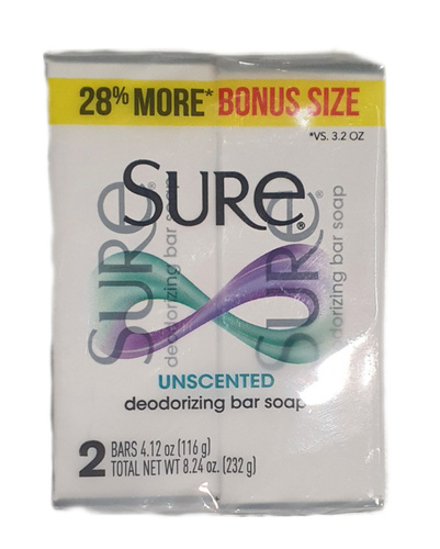 SURE Deodorizing Bar Soap 2 x 116 g - Mydło w kostce