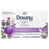 Downy Light Lavender 80 szt.- Chusteczki zapachowe do suszarek