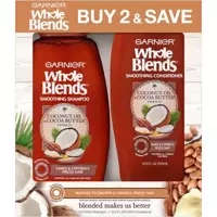 Garnier Whole Blends Coconut Oil & Cocoa Butter Shampoo & Conditioner - Zestaw szampon + balsam do włosów