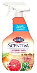 Clorox Scentiva Multi-Surface Cleaner Tahitian Grapefruit Splash 946 ml - Antybakteryjny spray  wszechstronnego użytku