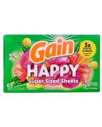 Gain Happy 65 szt. - Chusteczki do suszarek