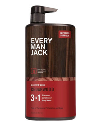 Every Man Jack Cedarwood 3 in 1 852 ml - Żel do kąpieli, szampon i balsam do włosów dla mężczyzn 3 w 1