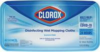 Clorox Disinfecting Wet Mopping Cloths 28 szt. - Antybakteryjne wkłady do mopa płaskiego