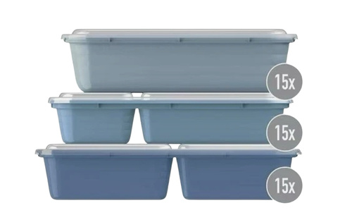 Bentigo 90 szt.- Zestaw plastikowych opakowań na żywność