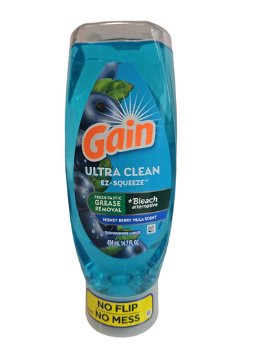 Gain Ultra Clean Honey Berry Hula Scent 434 ml - Płyn do mycia naczyń 