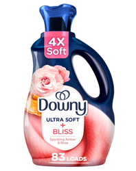 Downy Ultra Soft + Bliss Sparkling Amber & Rose 1,66 l 83 płukania - Płyn do płukania tkanin