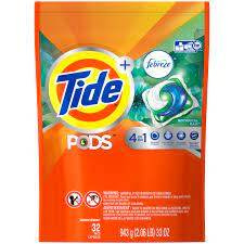 Tide 4in1 Febreze Botanical Rain  32 szt. - Kapsułki do prania 