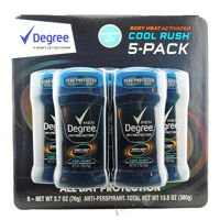 Zestaw 5 x Degree Men Dry Protection Cool Rush 76 g- Antyperspirant w sztyfcie