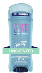 Secret Sweat & Odor Unscented 96 g - Antyperspirant dla kobiet w żelu