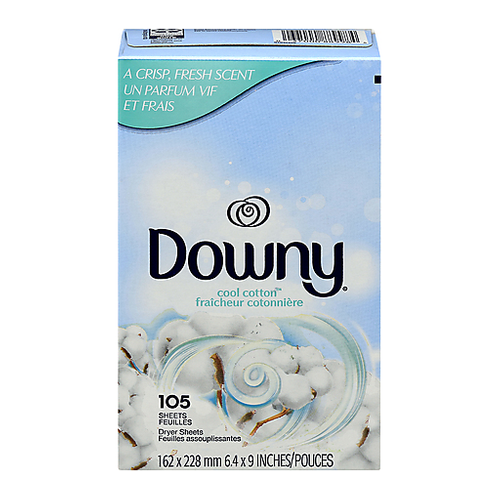 Downy Cool Cotton  105 szt. - Chusteczki do suszarek