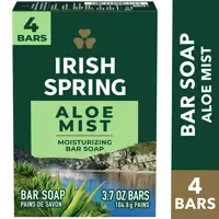 Irish Spring Aloe Mist 4 x 104,8 g - Mydło w kostce