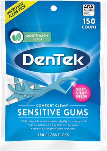 DenTek Sensitive Gums 150 szt. - Nici dentystyczne
