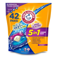 Arm&Hammer 5-in-1 Power Paks Odor Blasters 42 szt. - Uniwersalne kapsułki do prania tkanin