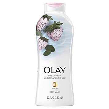 Olay Fresh Outlast White Strawberry & Mint Body Wash 650 ml - Żel pod prysznic 