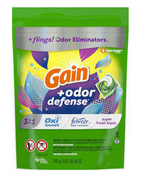 Gain Flings Super Fresh Blast 3 in 1 35 szt. - Kapsułki żelowe do prania