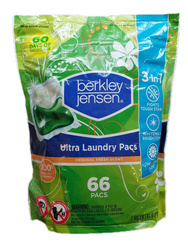 Berkley Jensen Ultra Laundry Pacs Original Fresh Scent 66 szt. - Uniwersalne kapsułki do prania