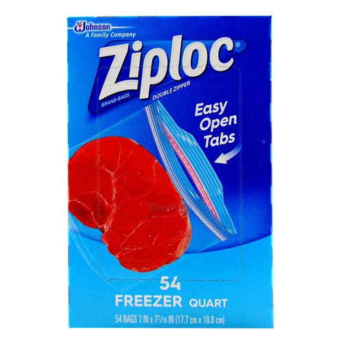 Ziploc Freezer 54 szt. - Torebki do przechowywania mrożonek 