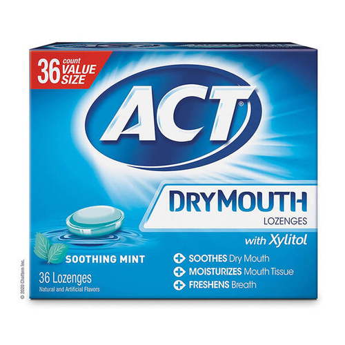 ACT Dry Mouth Soothing Mint 36 szt. - Pastylki odświeżające oddech