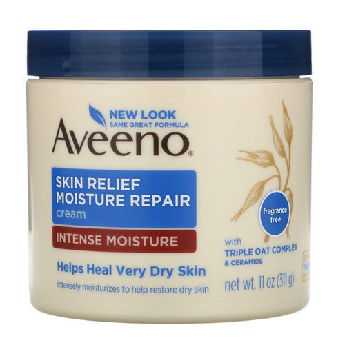 Aveeno Skin Relief Moisture Repair 311 g - Głęboko nawilżający krem do twarzy i ciała.