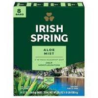 Irish Spring Aloe Mist  8 x 104,8 g - Mydło w kostce