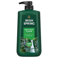 Irish Spring Original Clean 887 ml - Żel do mycia twarzy i ciała dla mężczyzn