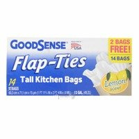 GoodSense Flap-Ties Lemon Scent 14 szt.- Worki na śmieci