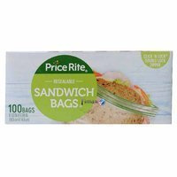 Price Rite Sandwich Bags 100 szt.- Torebki do przechowywania kanapek