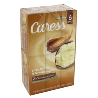 Caress Shea Butter & Brown Sugar 6 x 89,3 g - Mydło w kostce