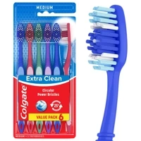 Colgate Medium Extra Clean 6 szt. - Zestaw szczoteczek do zębów