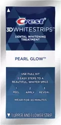 Crest 3D  Whitestrips Pearl Glow 2 szt. - Paski wybielające do zębów