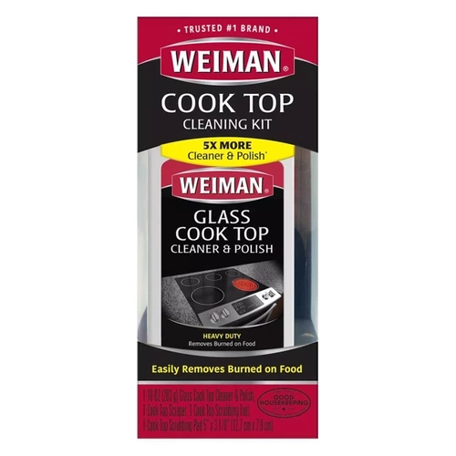 Weiman Cook Top Cleaning Kit - Zestaw do czyszczenia szklanych kuchni