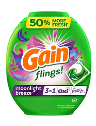 Gain Flings Moonlight Breeze 3 in 1 102 szt.- Kapsułki żelowe do prania
