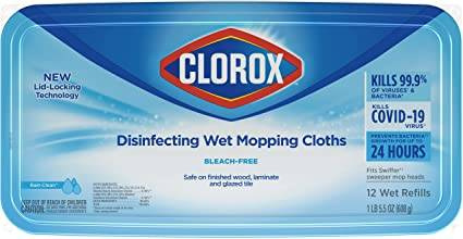 Clorox Disinfecting Wet Mopping Cloths 28 szt. - Antybakteryjne wkłady do mopa płaskiego