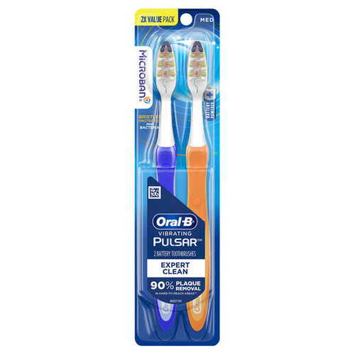 Oral-B Vibrating Pulsar Expert Clean 2 szt.- Zestaw manualnych szczoteczek do zębów z mocą wibracji