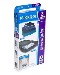 MagicBag 3 Large Travel Bags & Hooks - Hermetyczne worki do przechowywania