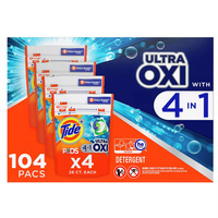 Zestaw 4 x Tide 4in1 Ultra Oxi 26 szt. - Uniwersalne kapsułki do prania