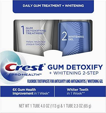 Crest Pro-Health Gum Detoxify + Whitening 2-Step 65 g - Zestaw do wybielania zębów